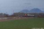 Southbound grain train.